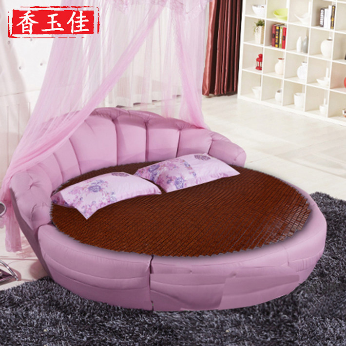 round bamboo mat cool mat round bed mat Foldable bamboo block rounded mahjong mat sub summer day 2 2 0 2 2 2 4 m-Taobao