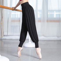 Men and women close dance pants aerobics shape pants home sports dance pants Lantern tie pants Harlan small foot pants