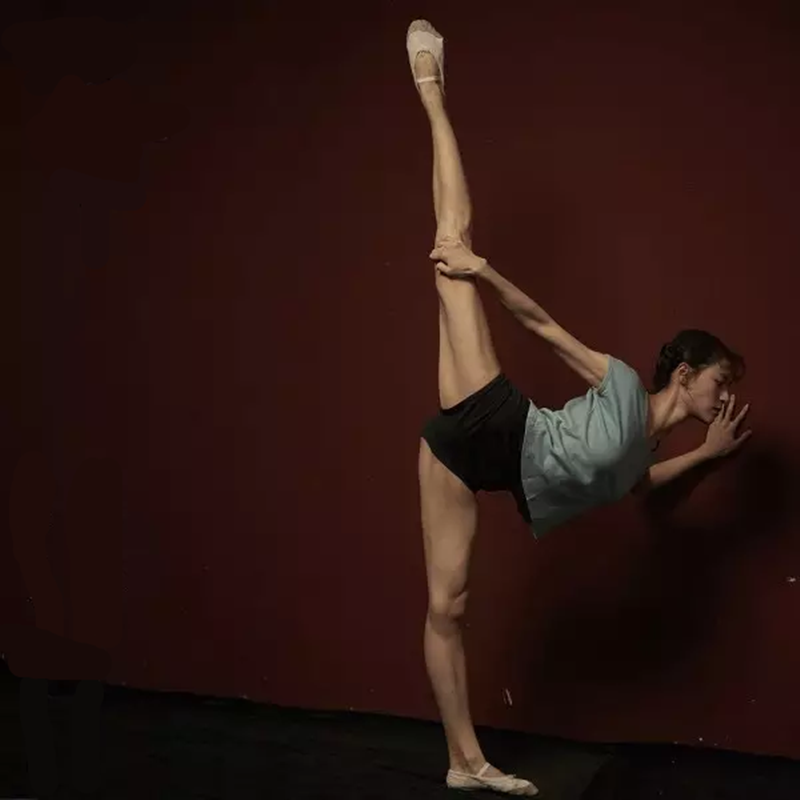 Movie Fanghua star with the same dance suit crew neck cotton practice practice dance suit short-sleeved yoga loose top