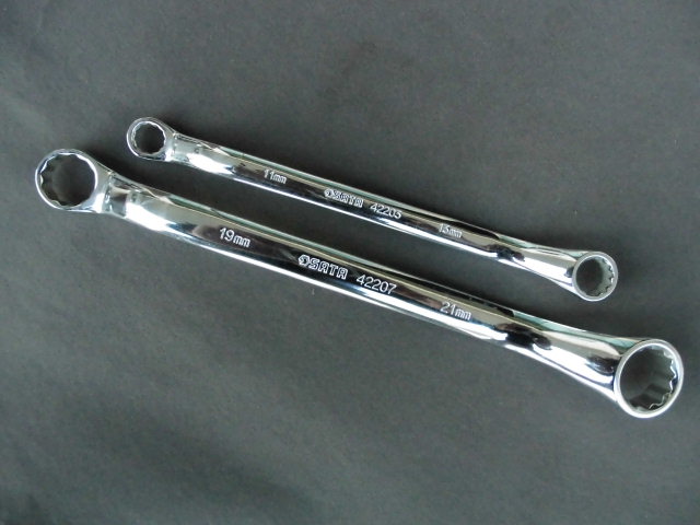 Shida Double Head Plum Wrench Chrome Vanadium Steel Fine Polished Plum Wrench Public Double Head Plum Sleeve Wrench