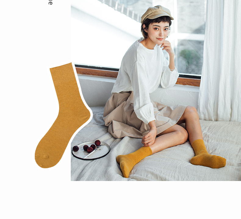 HENNY RUE mùa thu và mùa đông Nhật Bản chất đống vớ đại học gió nữ vớ vớ vớ dài Hàn Quốc vớ nữ - Vớ hàng tuần bít tất