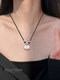 S999 Pure Silver Little Fatty Pendant Necklace for Women 2025 New Light Luxury Niche High-end Autumn and Winter Accessories as Gifts