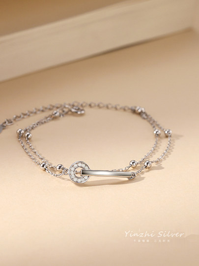 S925 silver bracelet for girls with niche exquisite light luxury high-end bracelet for girlfriends birthday gift jewelry