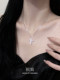 S925 silver cross pendant necklace women's high-end light luxury niche 2025 new sweater chain accessories