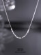 999 Pure Silver Square Pendant Necklace Women's 2025 New High-end Light Luxury Niche Jewelry Clavicle Chain Accessories
