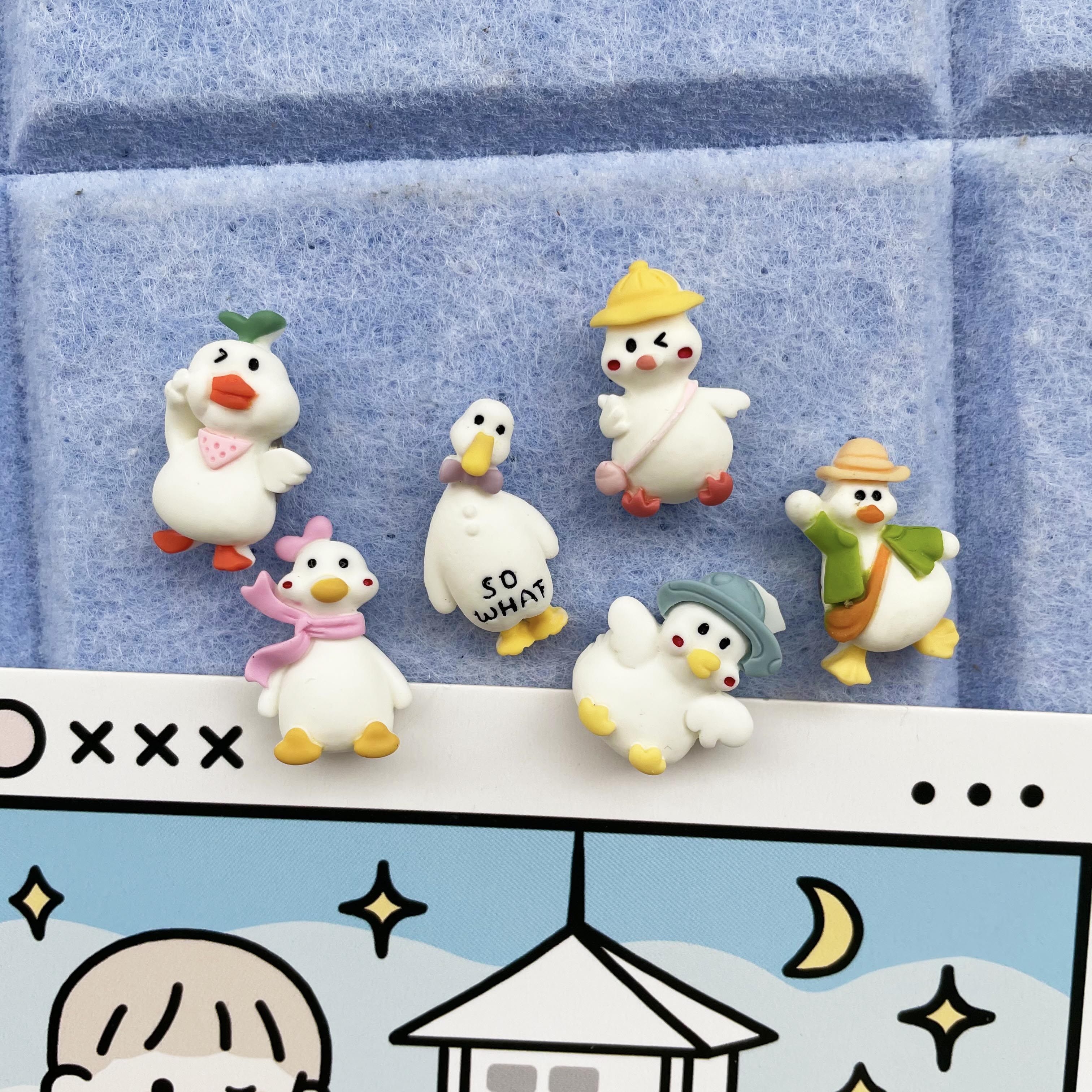 6 to blame for the small Ducks Cartoon Cute Little Picture Nail Felt Soft Plank Creative Photo Scene Decoration Snap