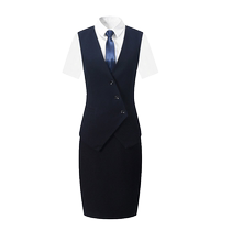 High-end vest shirt skirt three-piece business suit hotel waiter work clothes business teacher formal wear