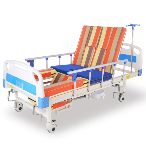 圣优康 Сестринская кровать много -функция переворачиваемой кровати парализованной пациентой медицинской кровать домохозяйство с двойной медицинской кроватью с отверстиями с отверстиями