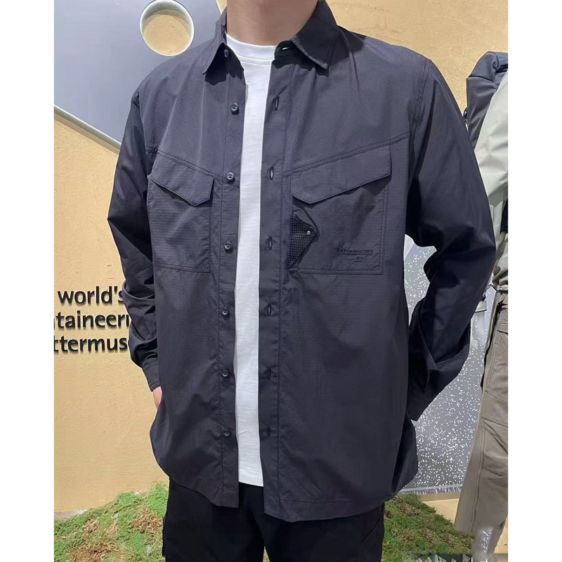 【Lightweight and Quick-Drying】Spring and Summer New Model Shuji Brand Alternative Guardian Outdoor Tear-Resistant Collared Long-Sleeve Work Shirt