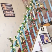 Mây giả hoa nho treo tường hoa điều hòa trong nhà đường ống quanh co mô phỏng cầu thang lan can trang trí - Hoa nhân tạo / Cây / Trái cây