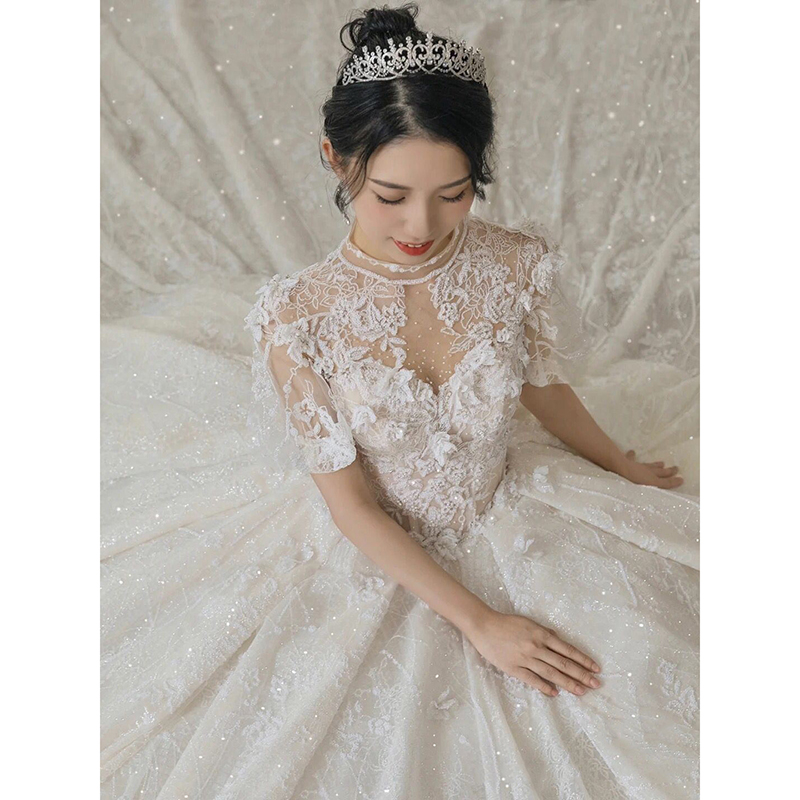 Summer elite wedding dress, suitable for teen, french style, fitted Summer elite wedding dress, suitable for teen, french style, fitted