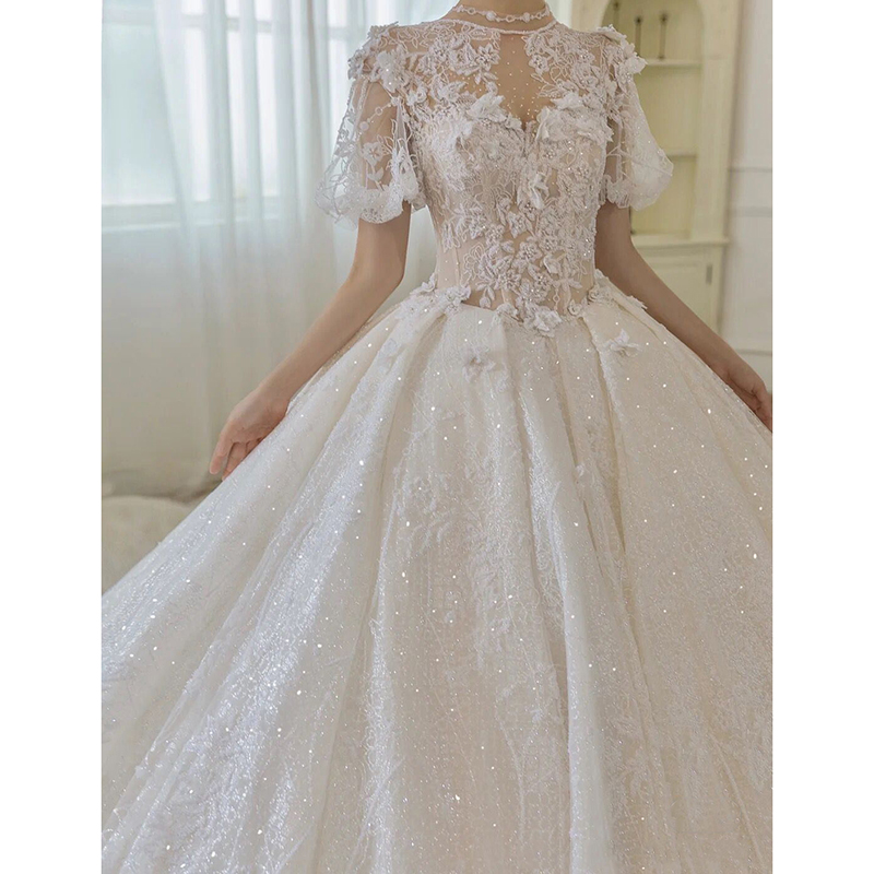 Summer elite wedding dress, suitable for teen, french style, fitted Summer elite wedding dress, suitable for teen, french style, fitted