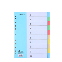 Rich fast fast labor folder A4 paging paper folder label separator paper 10 grid paper index paper color spacer paper