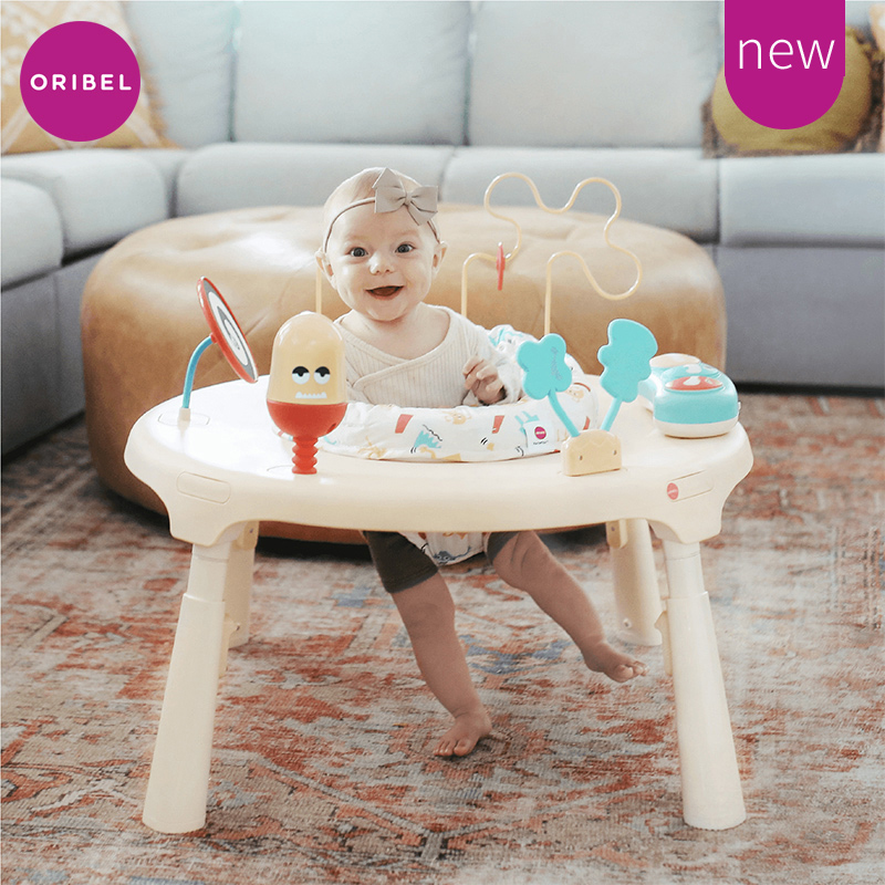 Oribel Baby Activity center Multi-functional baby game table Jumping chair Puzzle early education toy table Fitness rack