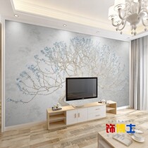 3D minimalist TV background wall panel eco-friendly bamboo and wood fiber integrated wall panel film and TV sofa quick fit buckle card protection wall panel