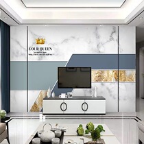 Nordic Geometric Bamboo Wood Fiber Integrated Wall Panel TV Background Wall Brief Customised Living-room Wall Panel Quick Loading Buttonboard