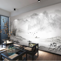 Bamboo-wood fiber protective wall panel 3D light and luxurious new Chinese mood landscape Landscape Buckle plate Decorative Living Room Sofa TV Background Wall