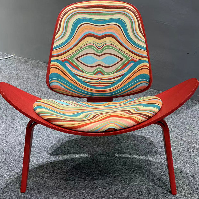 Casual Nordic Aircraft Chair Sloth Chair Single Chair Mesh Red Ins China Red Creativity Smile Nordic Single Sofa Chair