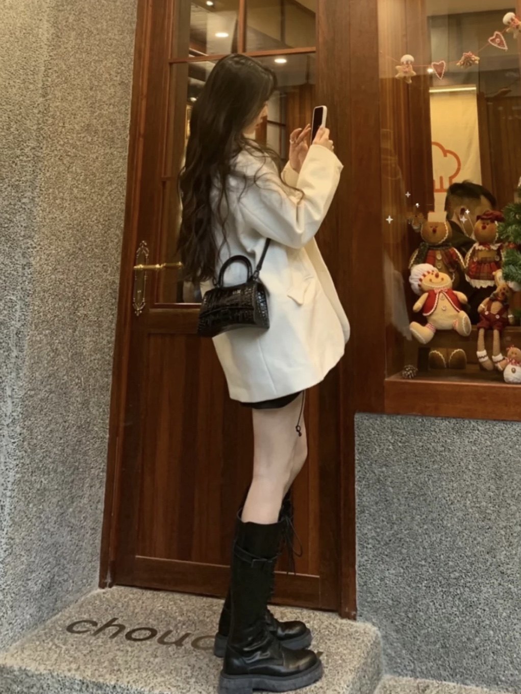 Week No Hugh Milk White Suit Jacket Woman Spring Autumn Small Child Chic Korean Version Loose Casual West Suit Jacket