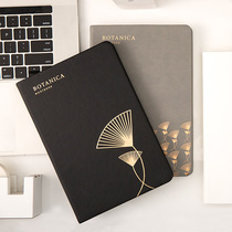 Q notebook hipster portable portable stationery ginkgo flower retro diary thick business simple office notepad
