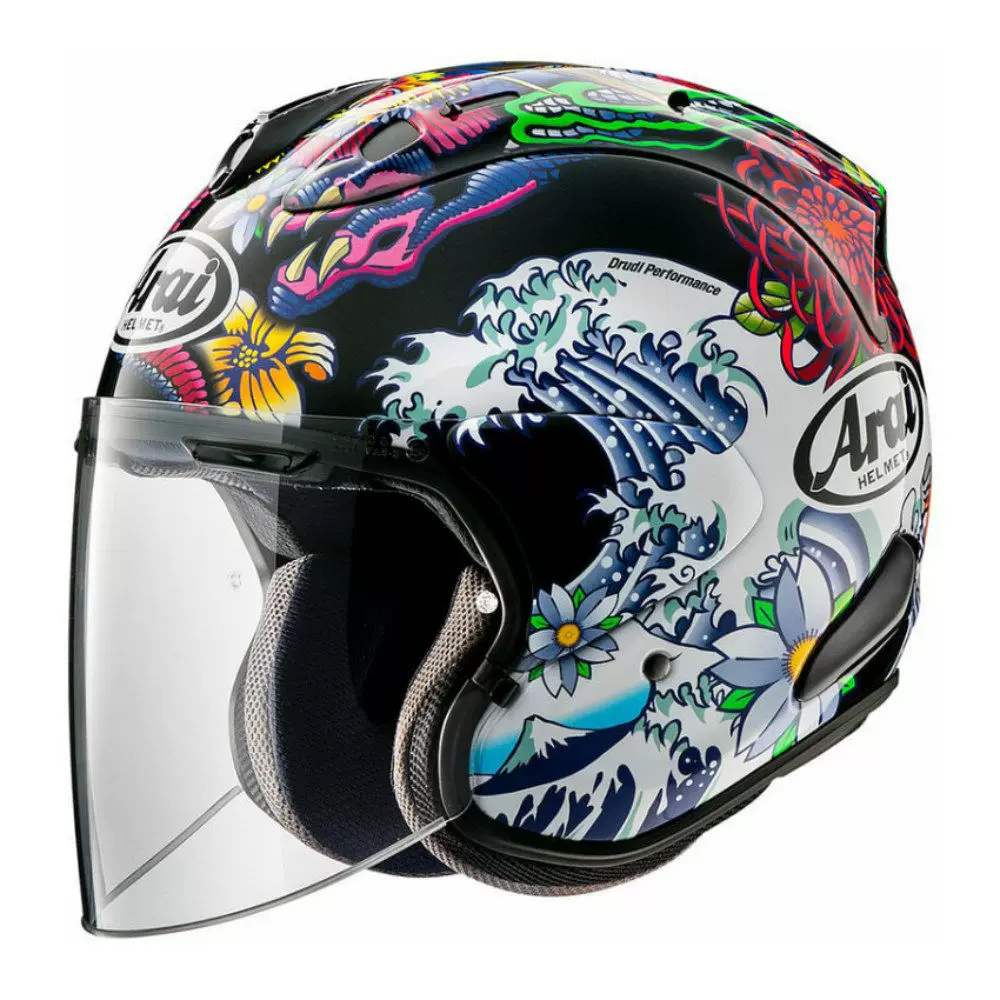 Летний мотоциклетный шлем ARAI VZ-RAM, пятизвездочный сертифицированный полушлем 3/4, в том же стиле, что General Pedrosa