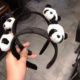 包邮韩国同款毛绒洗脸必用卡通熊猫萌物发箍可爱少女发卡网红头箍