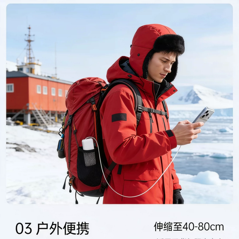 3C Certified and Resistant to Low Temperatures of -40 ℃ Outdoor Power Bank Harbin Russia Tibet Snowy Mountain Plateau