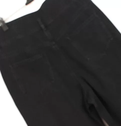 Женские весенние черные джинсы с молнией, штаны