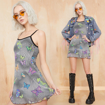 Ministry Current US Current Mood Psychical Butterfly Pendant with skirt Summer Liandress