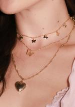 Partial Spot American Selected Butterfly Loving Series Necklace Lock Bone Chain Suit Chvker