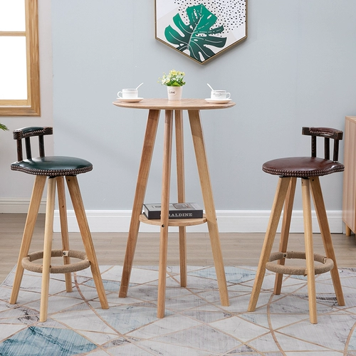 Столковые бары Стул современный минималистский ротация ретро высокий табурет творческий батон