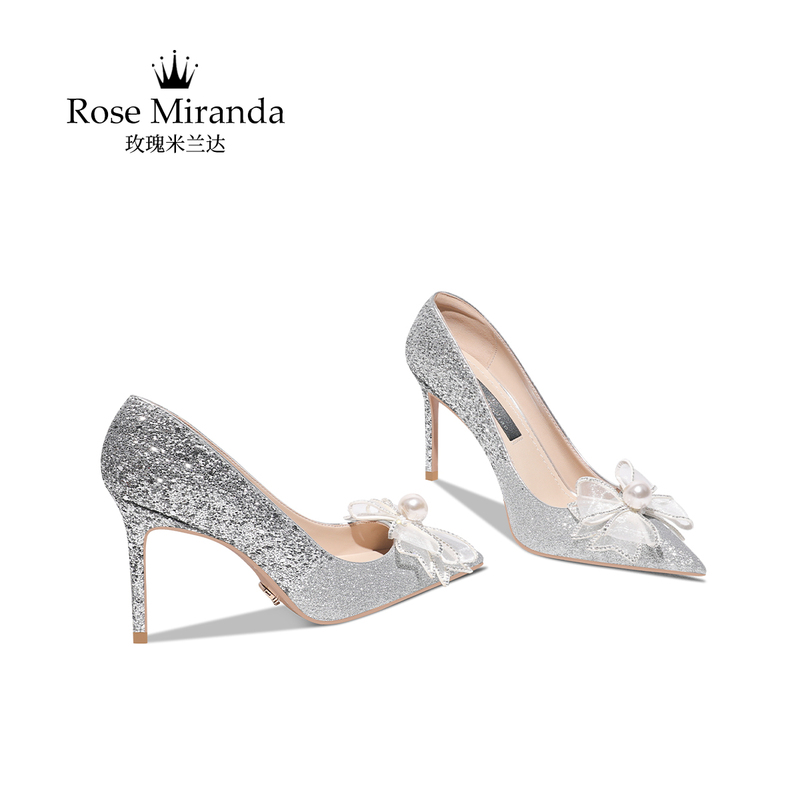 Rosemiranda Rose Miranda Commemorative High Heels [New Store Opening] Coming-Of-Age Ceremony Shallow Mouth Single Shoes
