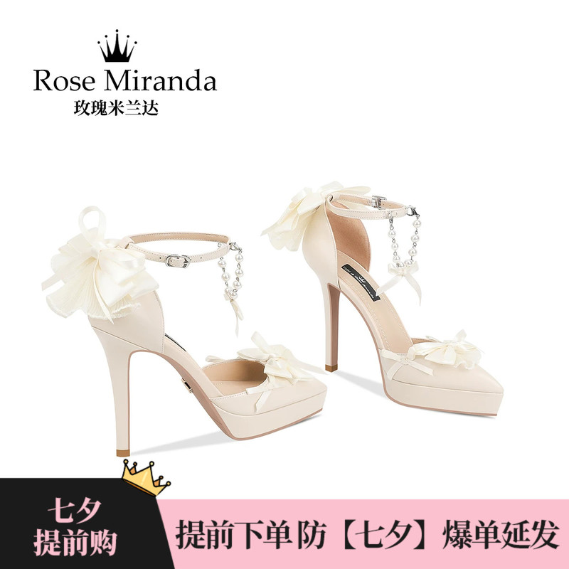 Rose Miranda Commemorative High Heels [New Store Opening] Coming-Of-Age Ceremony Waterproof Platform Shoes