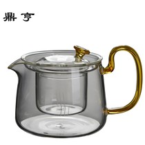 Dingheng Yi Zen Tea Heat-resistant Glass Teapot Thickened High Temperature Filtered Tea Boiler Household Transparent Bubble