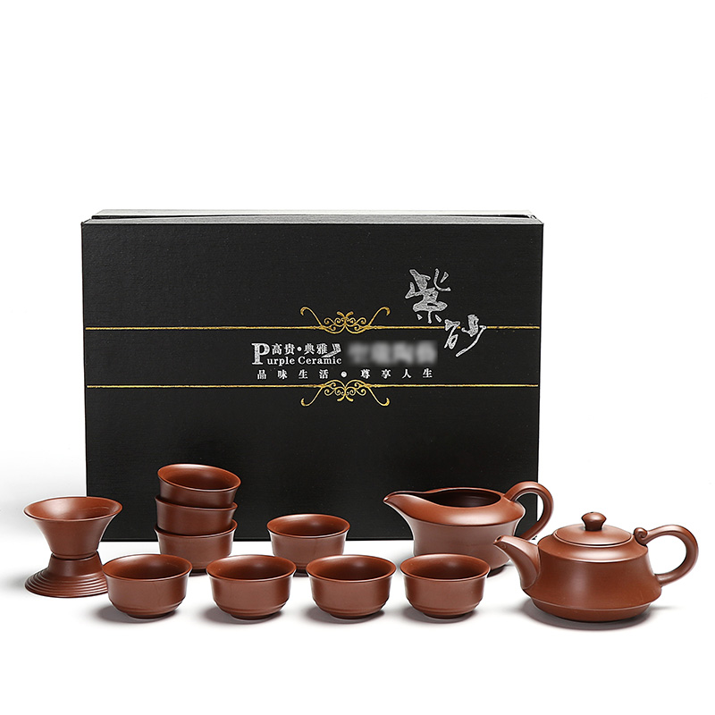Ding heng run of mine ore purple sand tea set a complete set of kung fu tea set are it fragrance - smelling cup tea tea cup