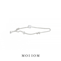 MOI IOM Precious series texture claw zircon bracelet niche design 925 silver adjustable