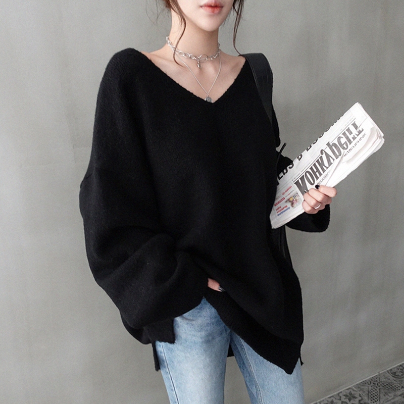 2026 Autumn New Sweater Women's Plus Size Fat Girl Japanese Style Loose Top Lazy Style Base Layer Age-Reducing Knitwear 2026 Autumn New Sweater Women's Plus Size Fat Girl Japanese Style Loose Top Lazy Style Base Layer Age-Reducing Knitwear