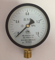  Hangzhou Jiangnan pressure gauge 0-1 6MPa Y100 West Lake brand radial gas storage tank pressure gauge M20*1 5