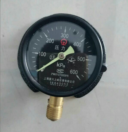 上海宜川上岭铁路压力表0-600KPA径向Y60mm M14*1.5