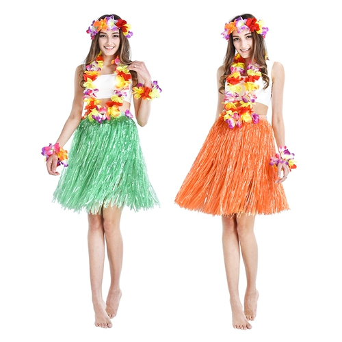 Гавайская травяная юбка детская юбка для травы танцевальная юбка для детского сада
