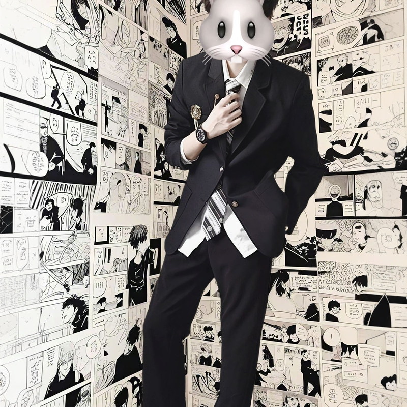 Dk Boys' Uniform Suit Men's Suit Japanese Style Academy Style Student Class Uniform Spring and Autumn Shoulder Pad Badge Suit Jacket