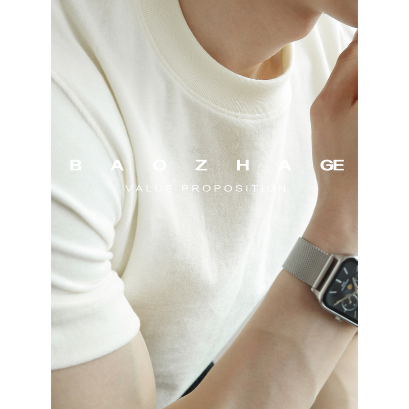 [Quick-Drying Black Technology] Coolmax Terry Cloth Moisture-Wicking Round-Neck Short-Sleeve T-Shirt for Men, Solid Color Breathable Half-Sleeve