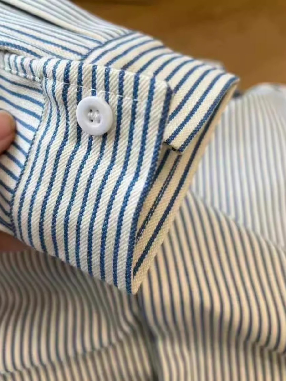 Striped Plaid Shirt Pure Cotton Jacket Women's 2026 New Design Shirt Loose Long-Sleeved Couple's Top