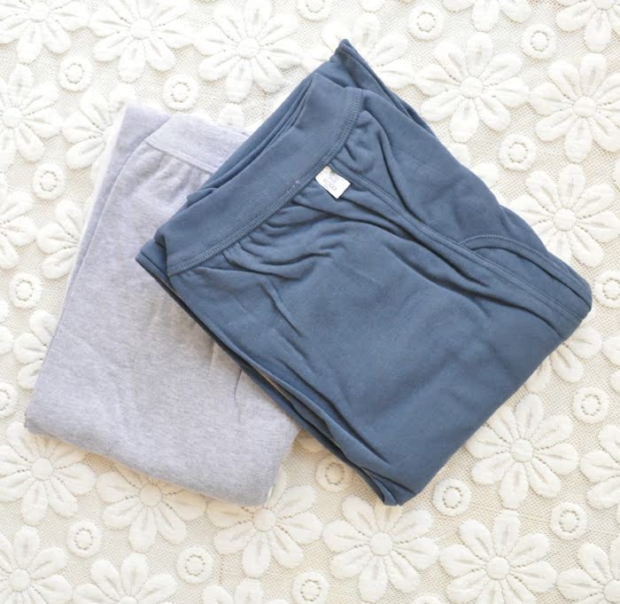 Quần áo cotton nam nam mùa thu quần dài quần lót trung niên nhiệt trong cổ áo cao cotton nửa cổ áo len cotton thời trang mặc nhà