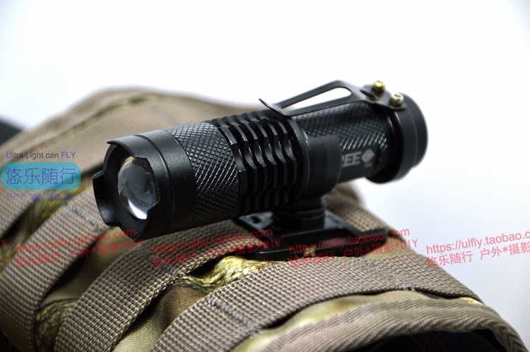 DuraflexU Type Flashlight Clip Holder Tactical Backpack Hanger edc module Accessories