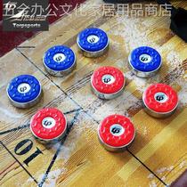 Top Sports Shuffleboard Table Accessories Metal Stainless Steel Shuffleboard Cake Shuffleboard Cake Set Shuffleboard