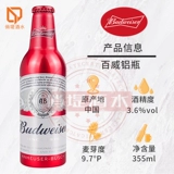 Домашняя алюминиевая бутылка Budweiser Budweiser красная алюминиевая банка 355 мл