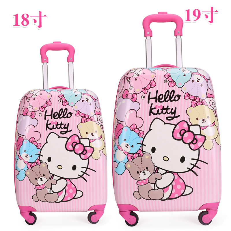 Child pull-lever case suitcase 1618 inch custom cute cartoon four-wheel drag box male and female baby student suitcase