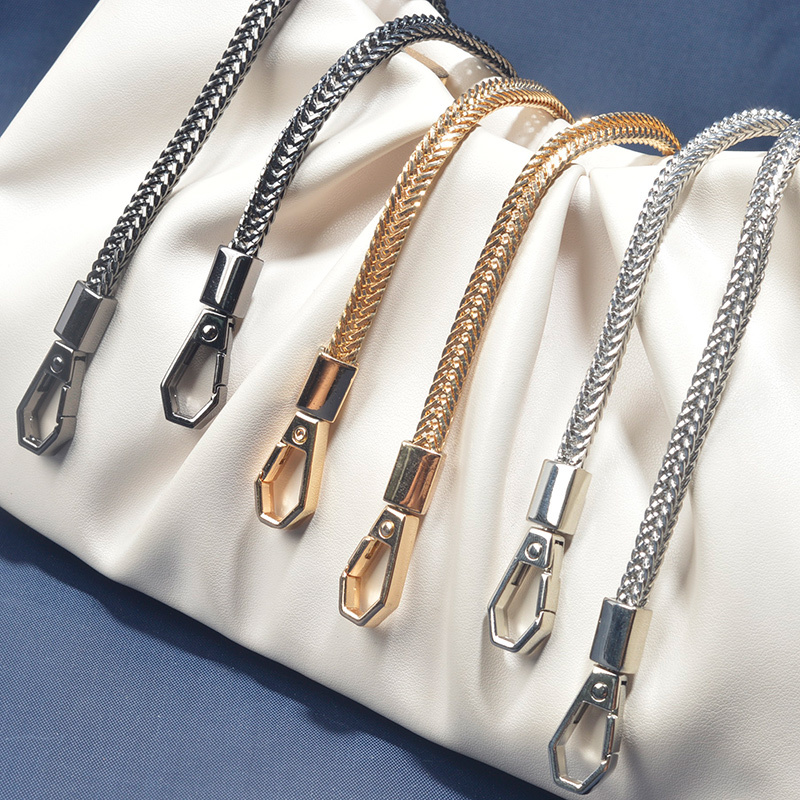 Snake Bone Chain Flat Metal Chain Accessory, Sold Separately, Crossbody Shoulder Bag Strap, Detachable and Replaceable for Decoration