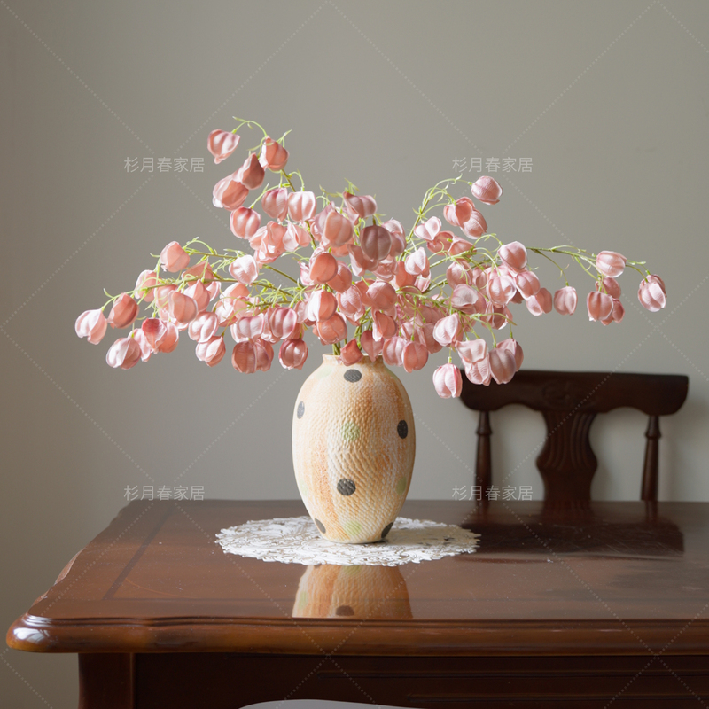 High-Quality Artificial Lantern Fruit from Shanyuechun, Ginkgo Fruit, Realistic Artificial Flower and Fruit with a High-End Feel